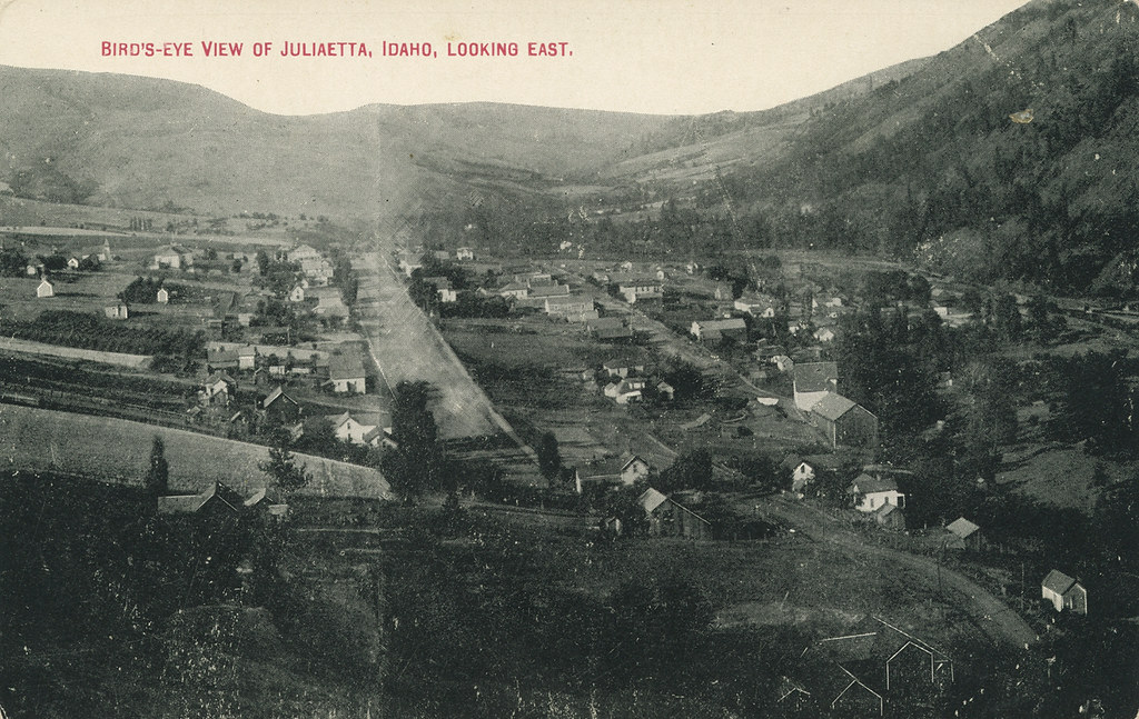 Bird'sEye View, circa 1910 Juliaetta, Idaho a photo on Flickriver