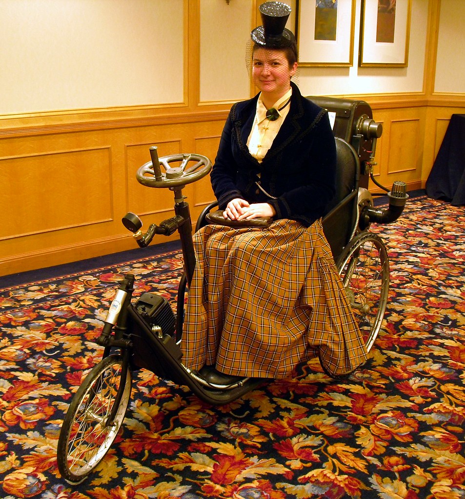 Steam powered tricycle These horseless carriages will neve… Flickr