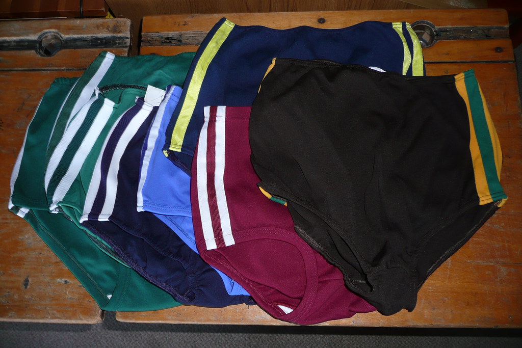 Nylon with stripes Gym Knickers Feb 2011 These knickers in… Flickr