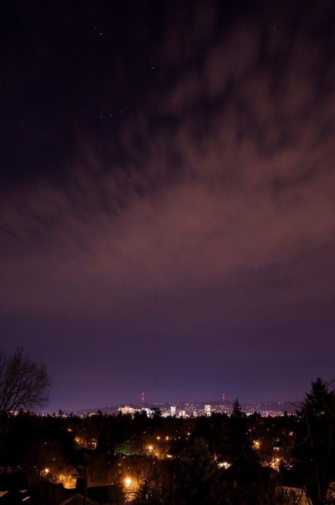 Night Portland Sky Taken from NE Gile in the Alameda neigh… Flickr