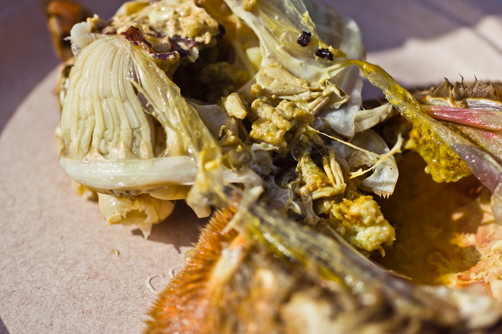 innards best part of the crab. jipice Flickr