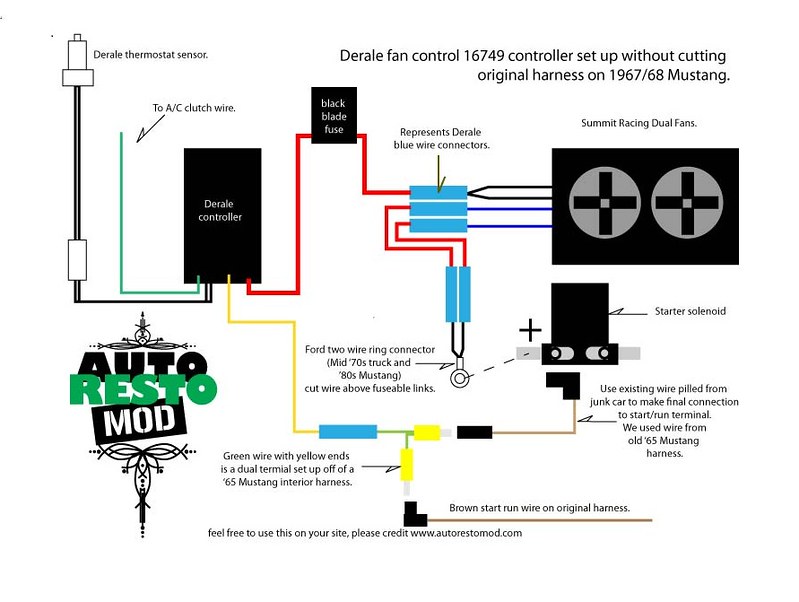 Derale Controller | Wiring Diagram For Installing A Derale F… | Flickr