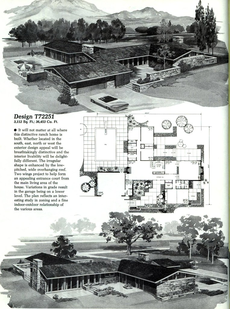 Home Planners Design T72251 MidCentArc Flickr