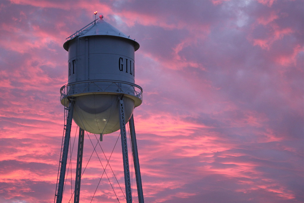 Gilbert Water Tower at Sunset Built in 1927, the water tow… Flickr