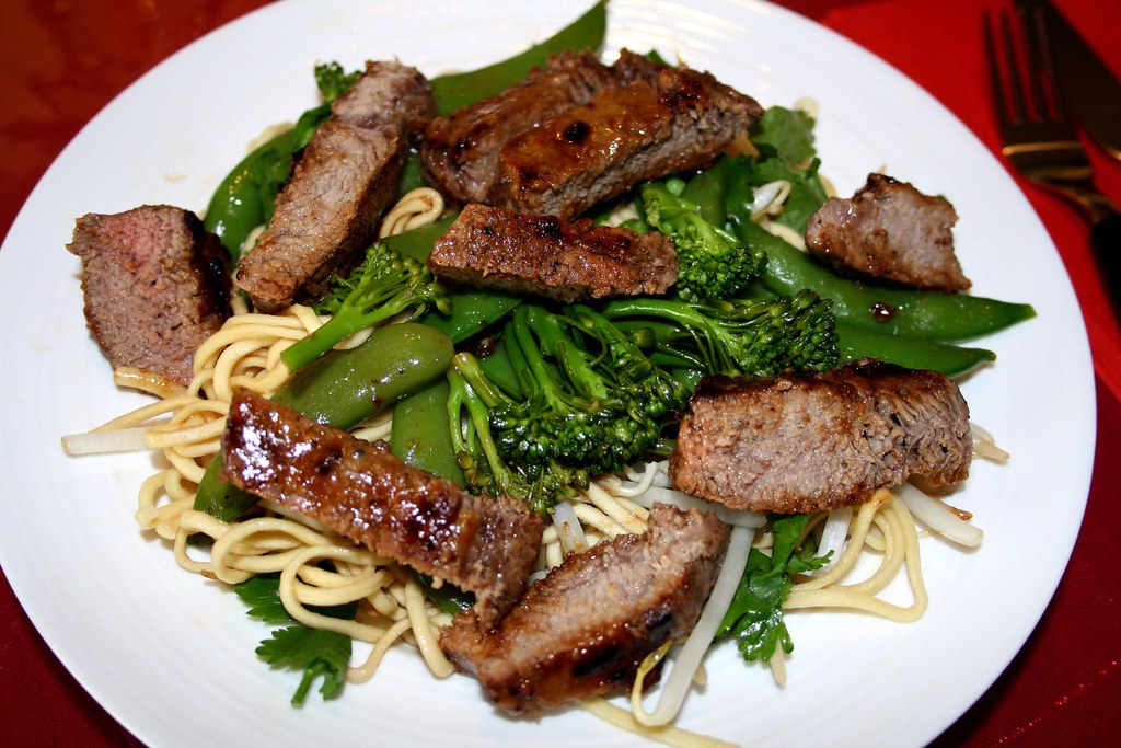 Steak StirFry with DanDan Noodles Weekly Yumminess 14/52… Flickr