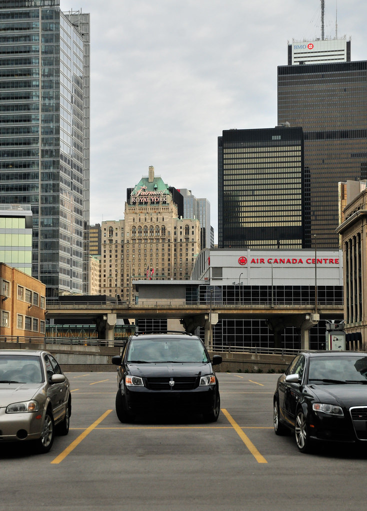 Skyline from Queen's Quay The skyline from a parking lot a… Flickr