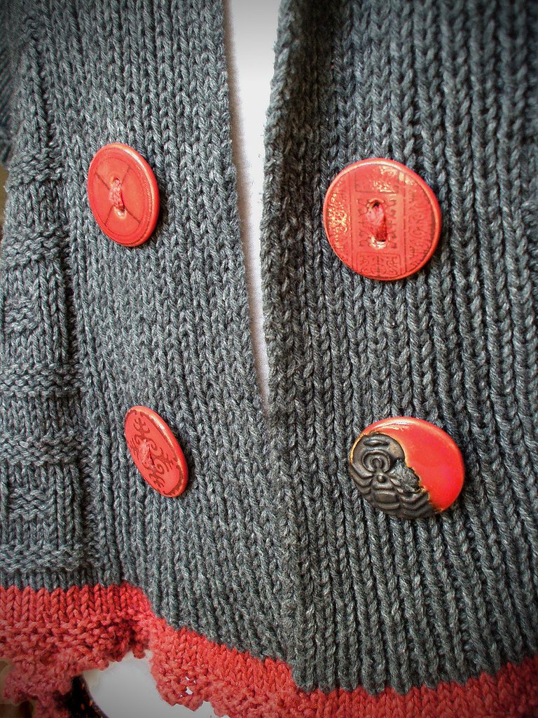 Sweater to Match Buttons Sweater custom designed and knit … Flickr