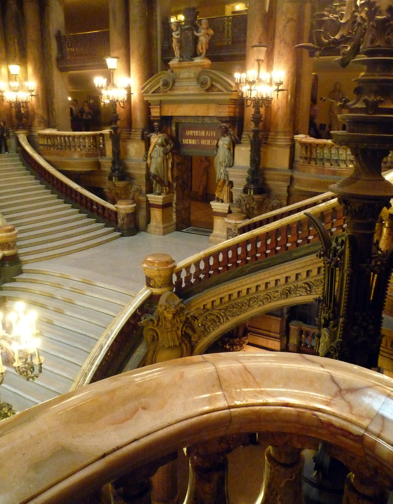 Garnier's Paris Opéra, Looking Down on the Grand Stair Flickr