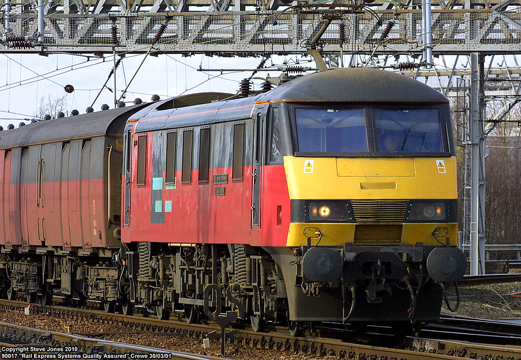 90017 at Crewe 90017 "Rail Express Systems Quality Assured… Flickr