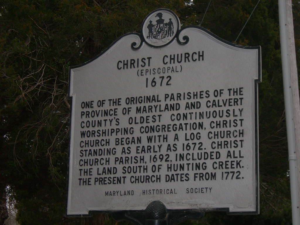 Christ Church Historic Marker Port Republic, Maryland Flickr