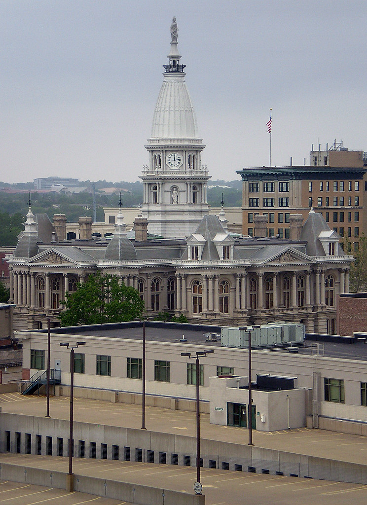 PB153776 City Hall and Courthouse, downtown Lafayette. Bharat Vohra