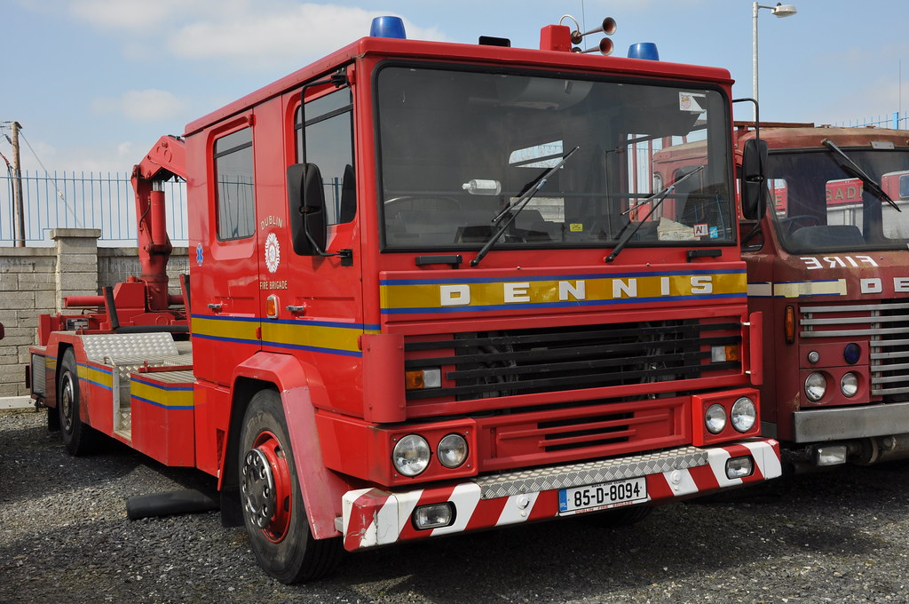Dublin Fire Brigade 1985 Dennis DFD133 Emergency Boat Carrier 85D8094
