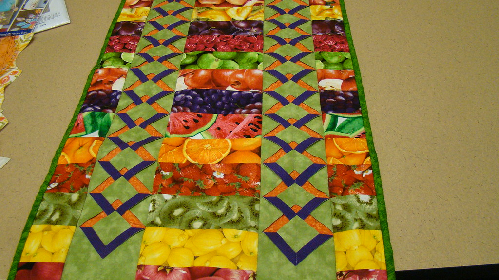 A very bright quilt with fruits of all kinds Quilters by the Bay Flickr