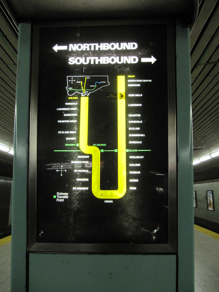 Relic Helpful TTC route map at York Mills subway station. … Flickr