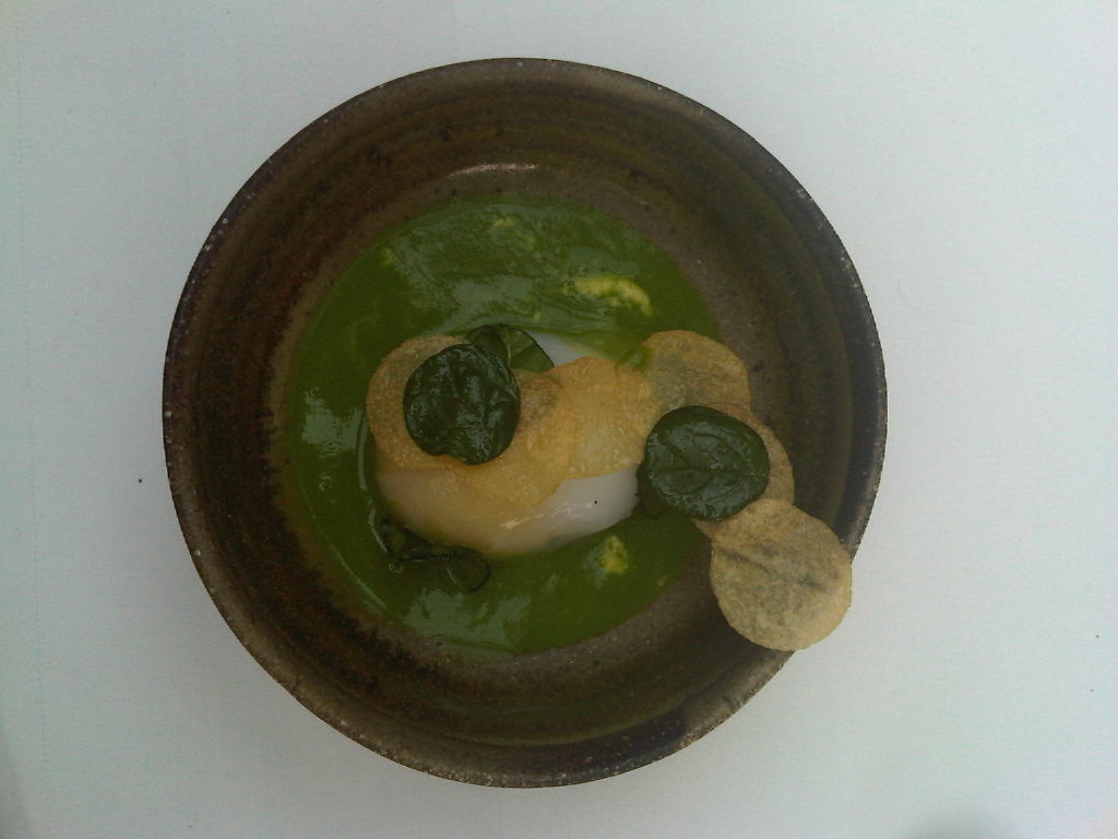 starter slow cooked ducks egg ina spinach hollandaise with… Flickr