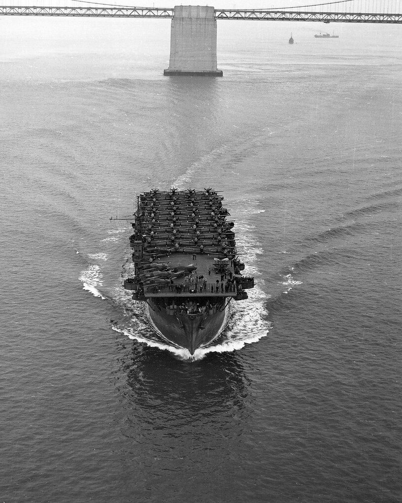 USS Altamaha ACV18 Her deck packed with Army Air Forces p… Flickr