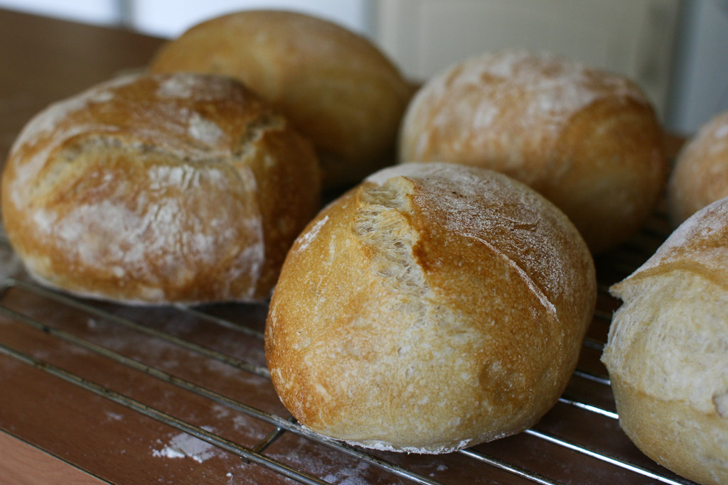 Crusty Bread Rolls Recipe www.guardian.co.uk/lifeandstyle… Flickr