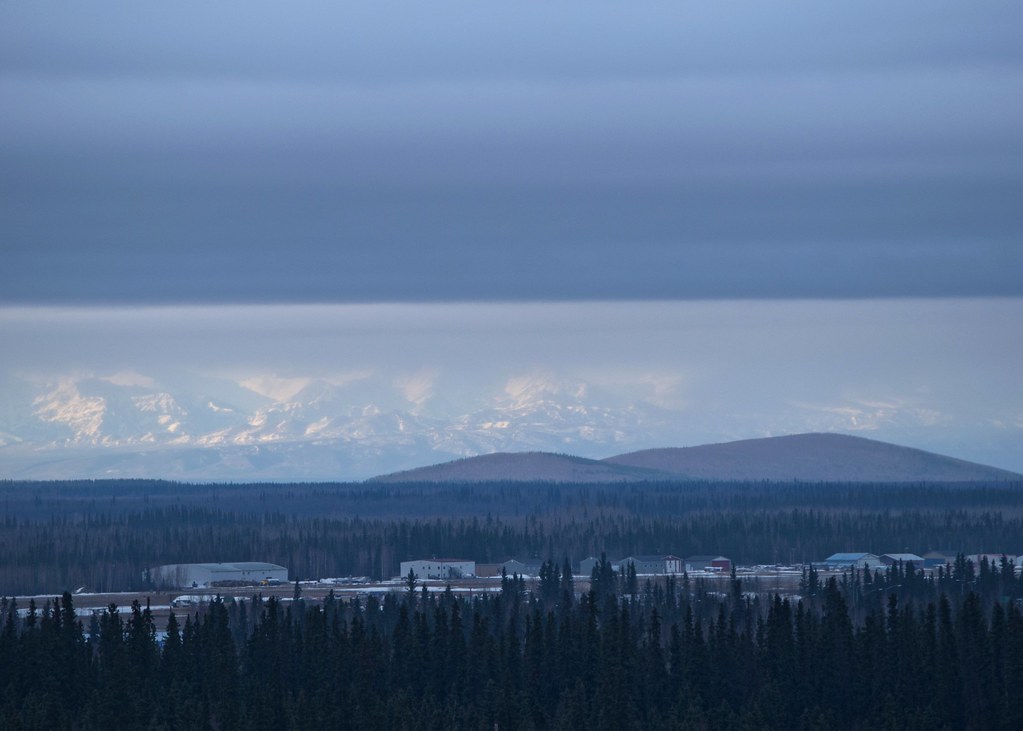 Airport, Butte, Alaska Range Dark clouds over Fairbanks, b… Flickr