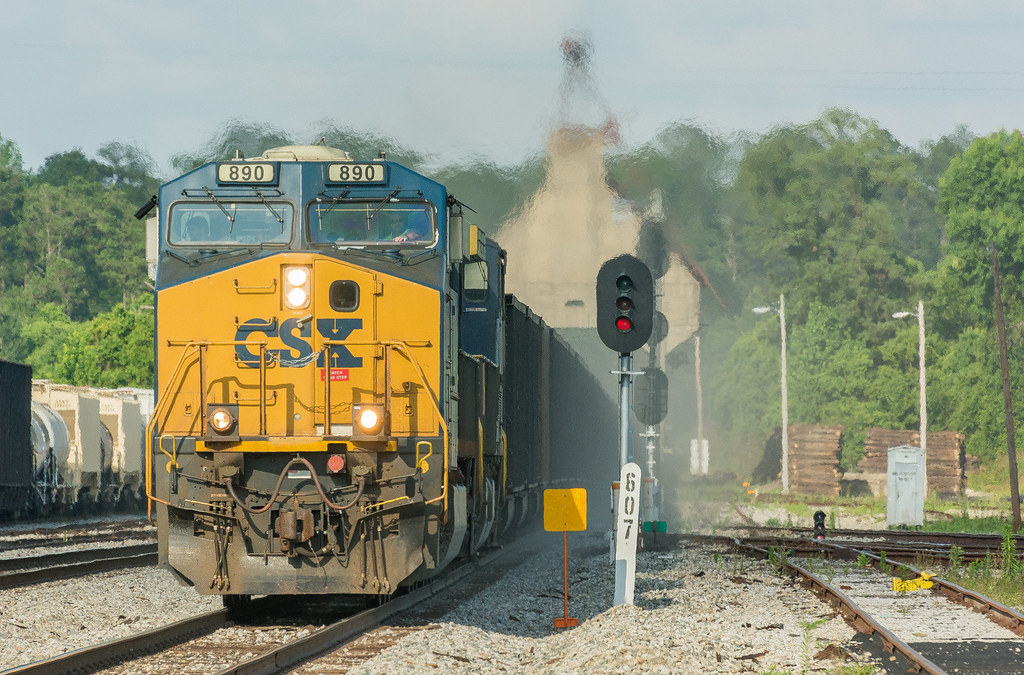 Flomaton Al. N241 rolls under the coal tipple and past the… Flickr