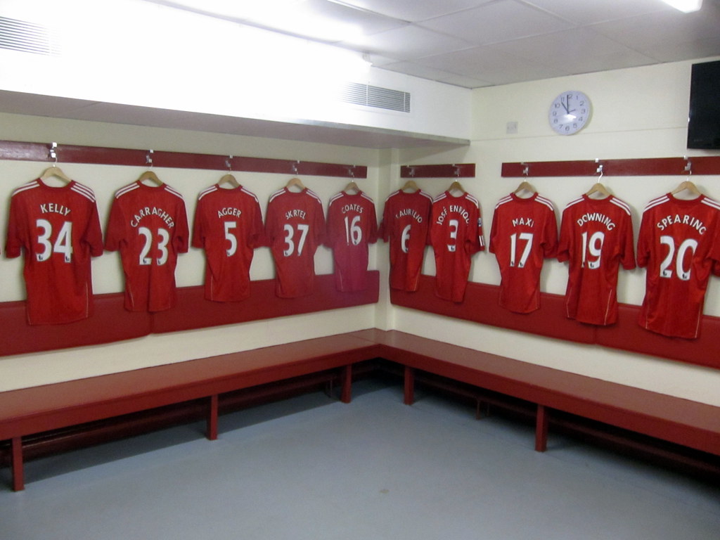 Dressing Room, Liverpool Football Club, Anfield Stadium, 2… Flickr