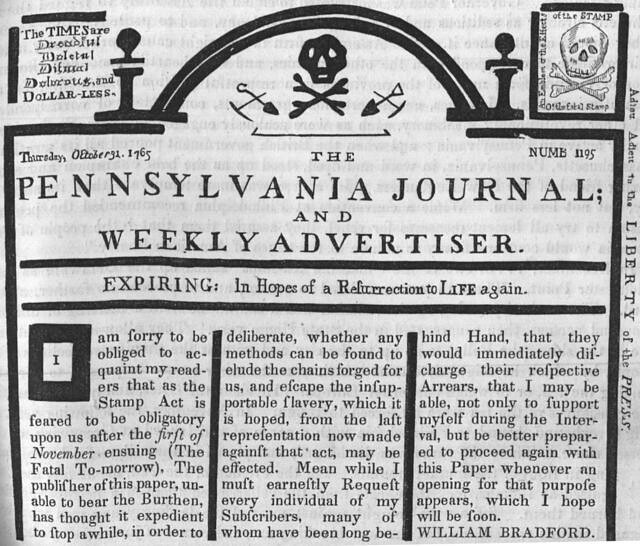 Stamp Act Protest Protests were organized through word of … Flickr