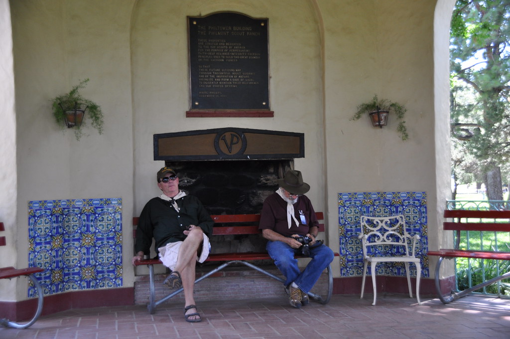 Philmont Reunion 28 Waiting for tour of waite Phillips hou… Mack