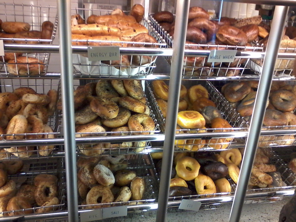 bagels Times Square Bagels best in NYC Joe Yoga Flickr