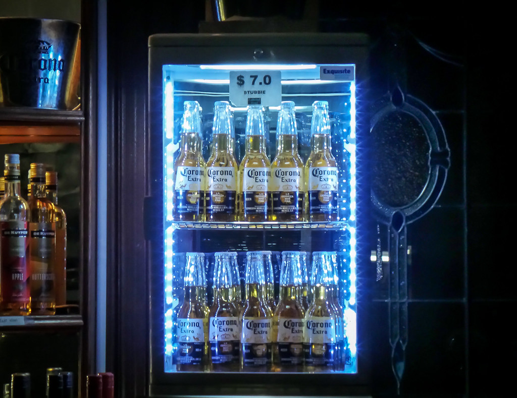 Cool Cold Beer Beautifully lit fridge containing Corona be… Flickr