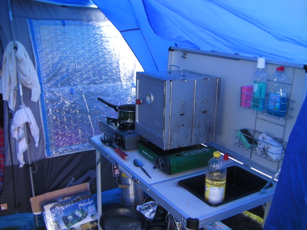 Our kitchen setup in our tent. I must not the kitch… Flickr