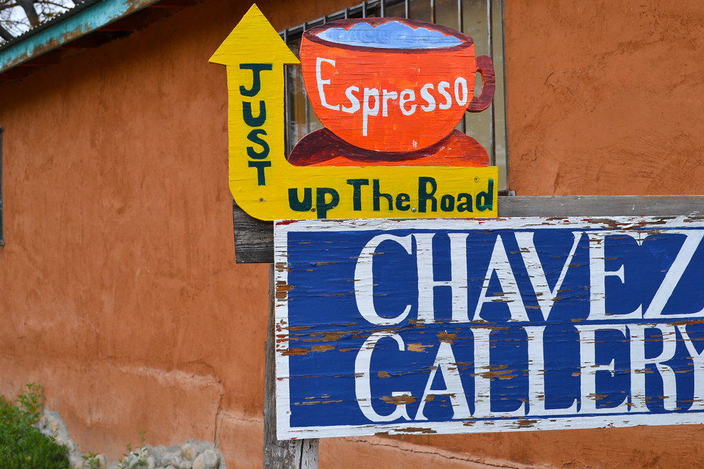 Chimayo Retail Gallery Sign to the Chavez Gallery Flickr