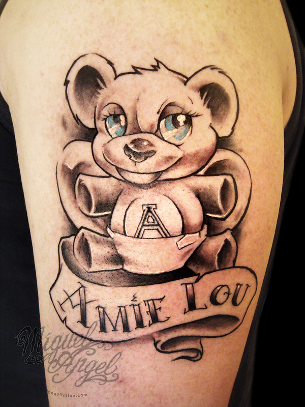 Fluidr / Teddy Bear With Name Tattoo ( Design Boogs) By Miguel Angel Tattoo 800_x_600_jpg