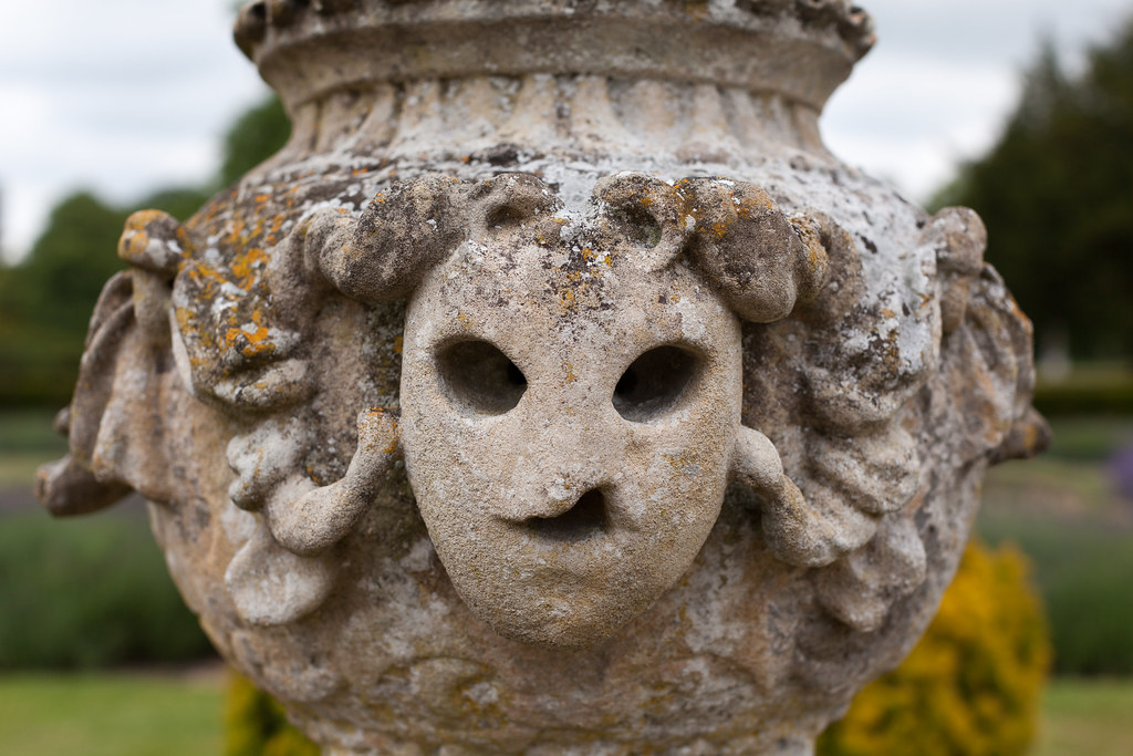 Urn mask Moondial locations Belton House5 Mask on an … Flickr