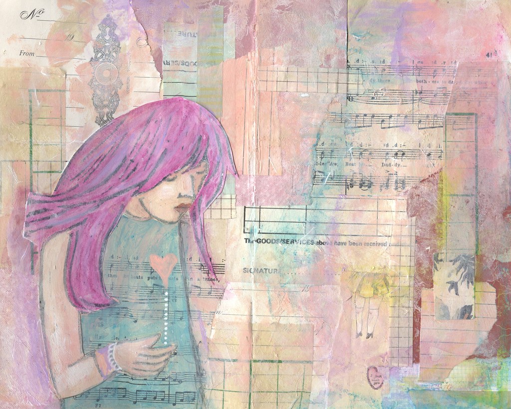 Paint over Collage 21 Secrets blogged cathredfern Flickr