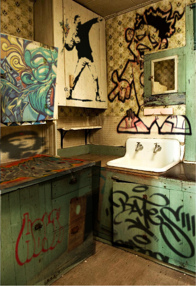 graffiti kitchen Source Flickr