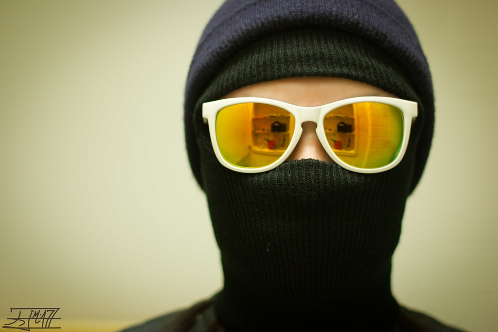 I just thought to wear a ski mask because its cold in th… Flickr