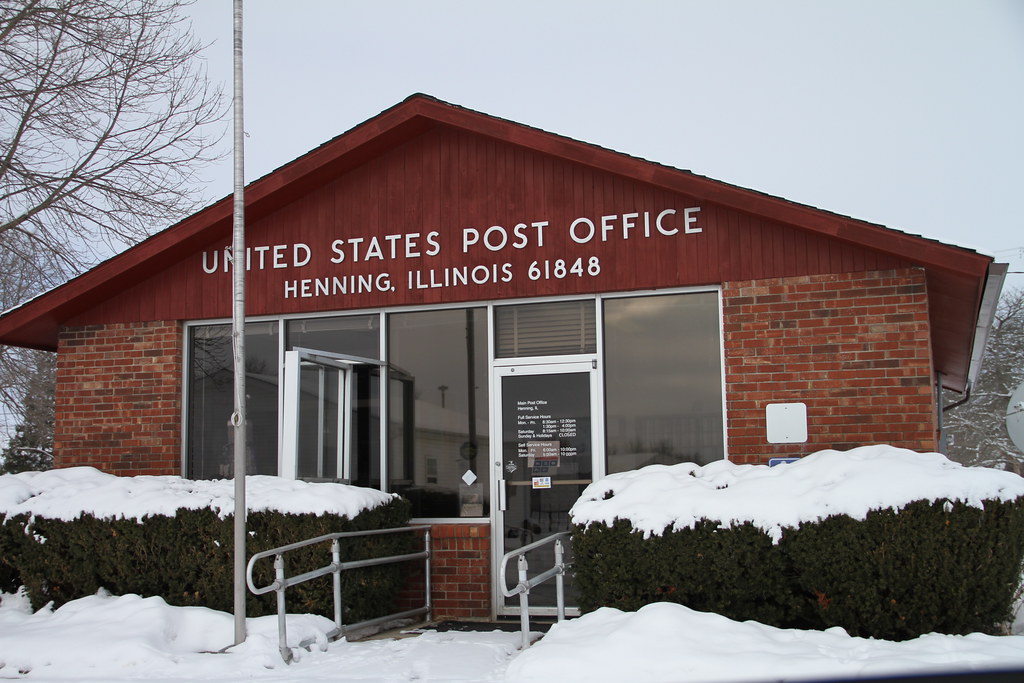 Henning IL, Henning Illinois, Post Office, 61848, Vermilio… Flickr