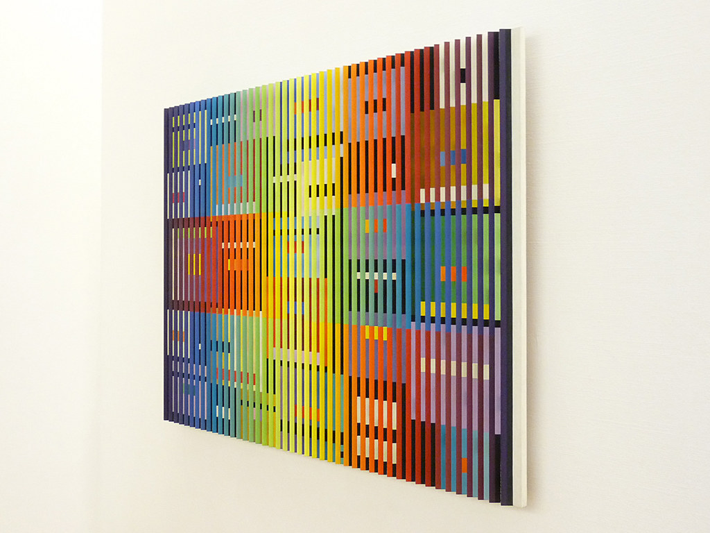 Cool lenticular painting Lisa Drake Flickr