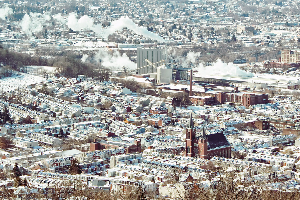 Reading, PA Reading in winter, as seen from the Pagoda. Mark Luethi