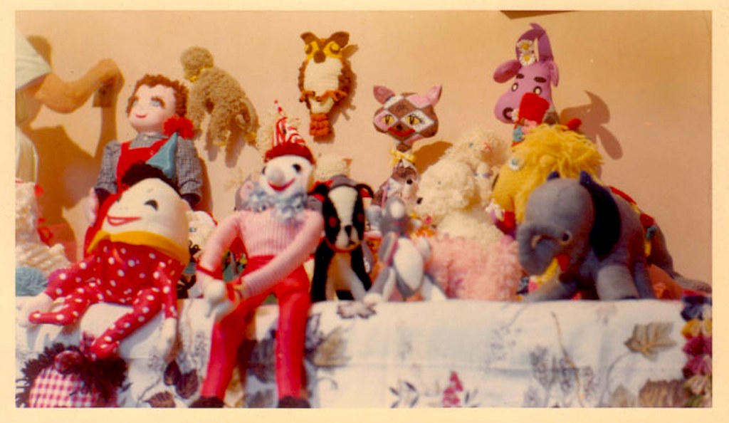 1960s Toy Stuffed Animals And Dolls Vintage Photo www.arts… Flickr