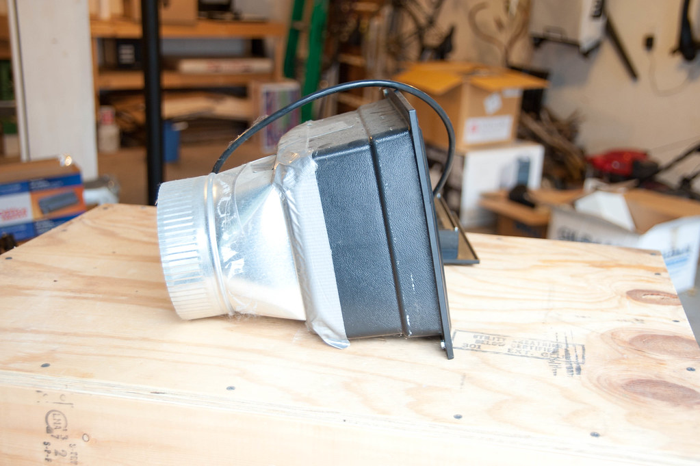 Lightproof darkroom fan & vent Fan has output to 4" ventin… Flickr