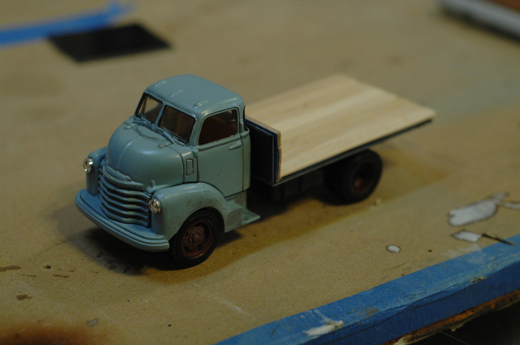 Truck repainted Start of the conversion to flatbed Marc Tyler Flickr