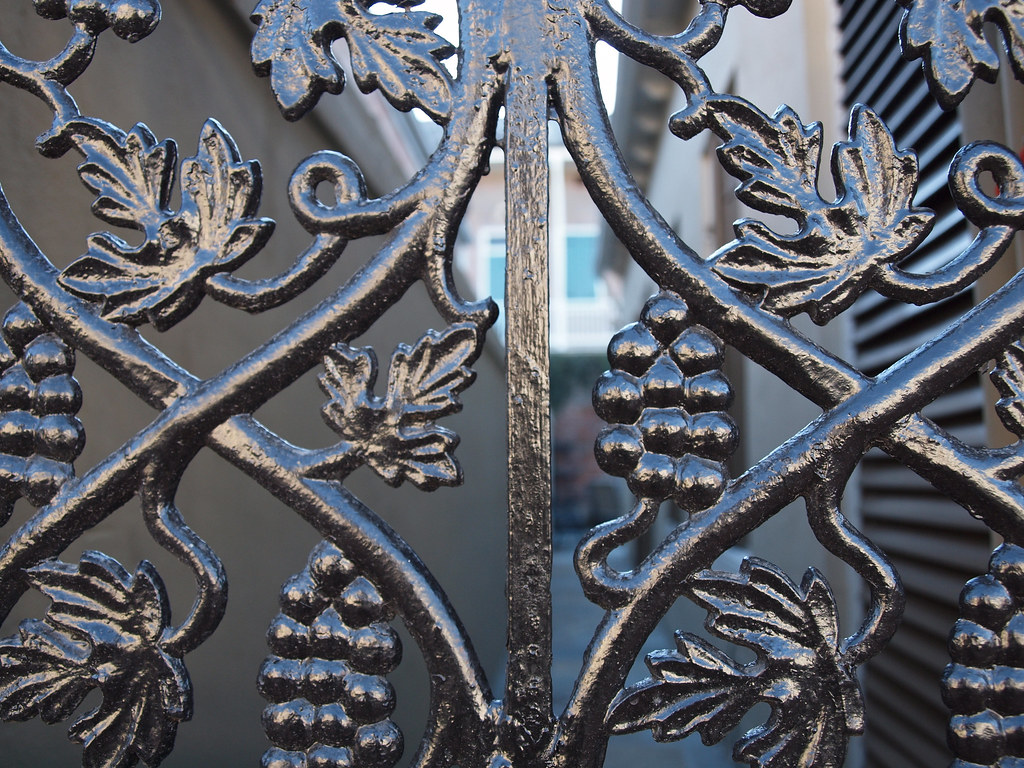Wrought Iron Grapes Fence, French Quarter, New Orleans Flickr