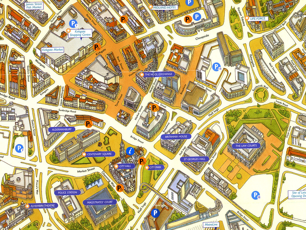 2000 Portion of Map Visitor map of Bradford Flickr