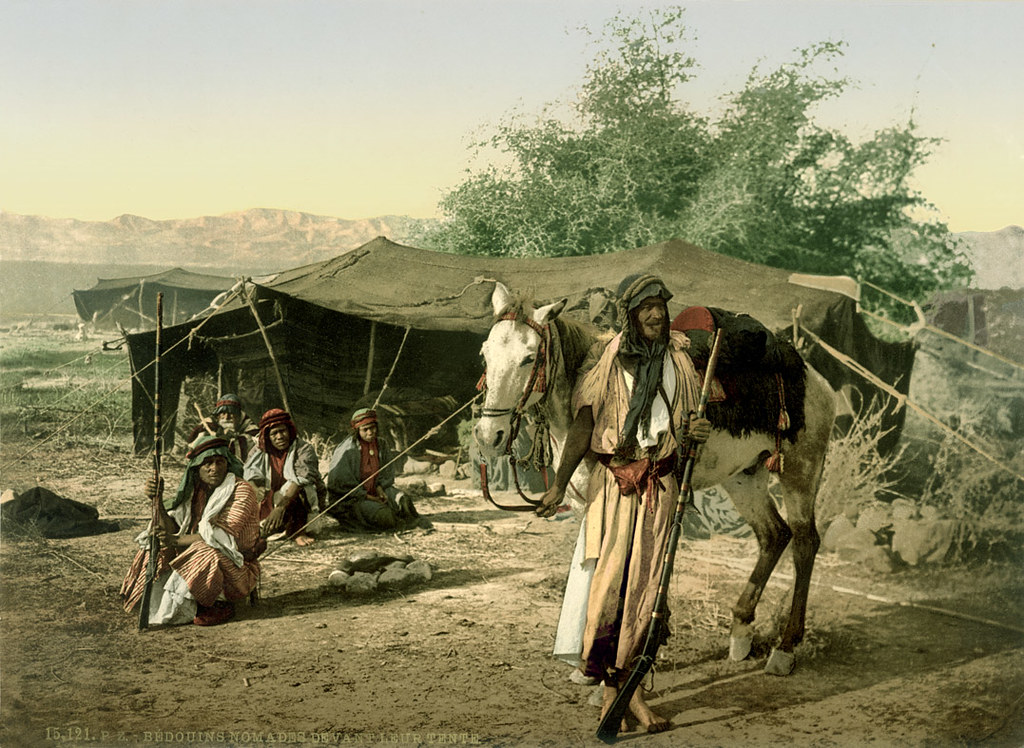 Bedouins in front of their tent in the Jordan Valley Flickr