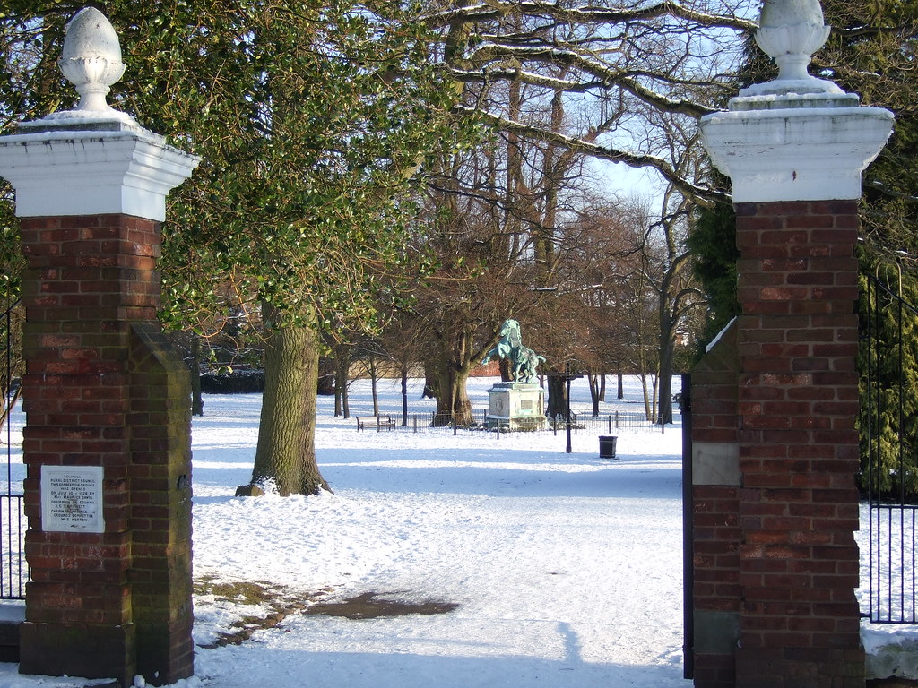 Malvern Park entrance in snow Solihull Heritage & Local Studies Flickr