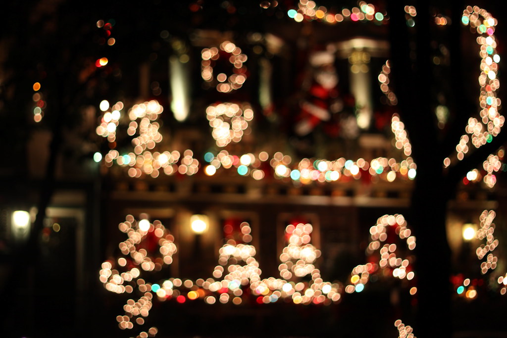 Christmas Lights Bokeh, House in Castro, San Francisco Flickr