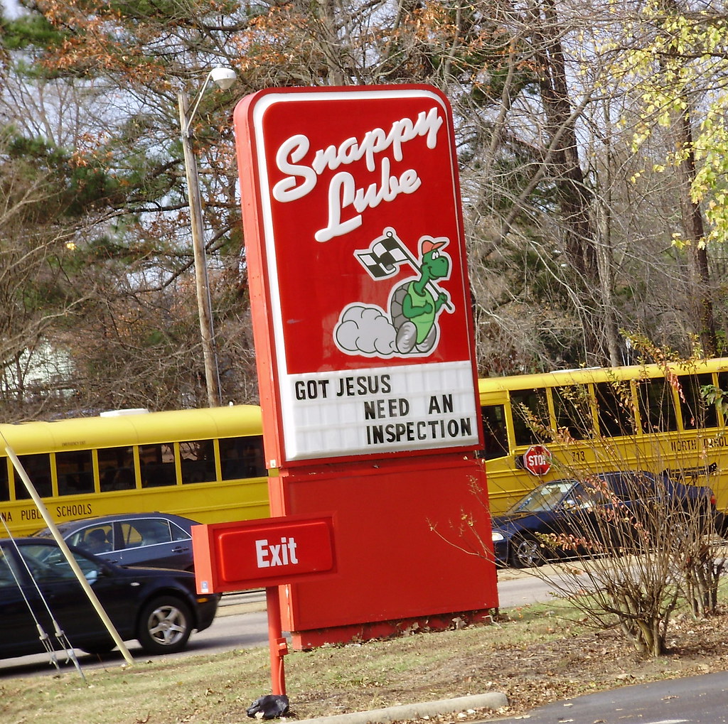 Save your soul and your car Snappy Lube on Raleigh Blvd at… Flickr