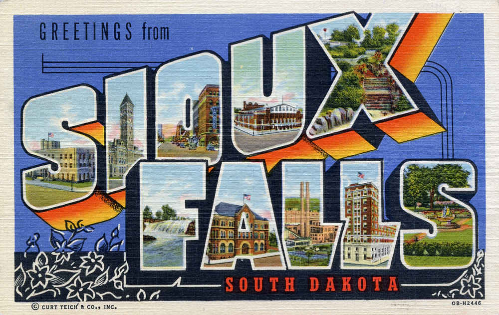 Greetings from Sioux Falls, South Dakota Large Letter Po… Flickr