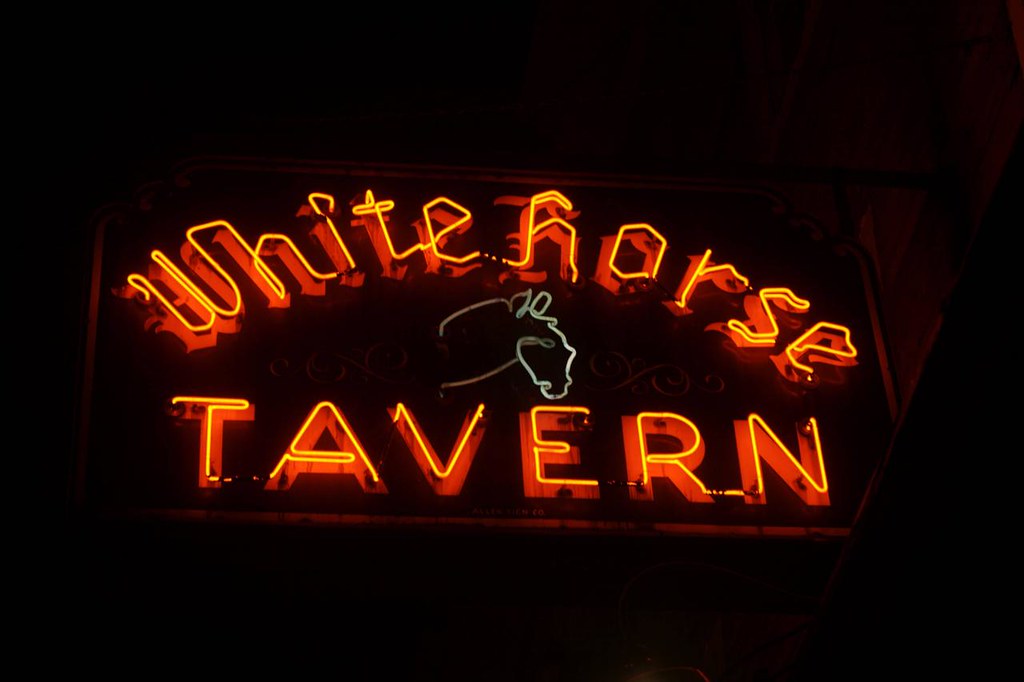 White Horse Tavern (Hudson at W 11th St) Love the horse he… Flickr