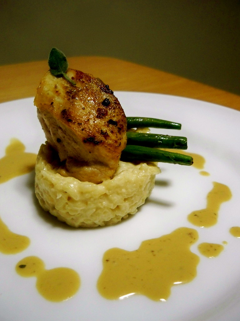 Sage Duxelle Stuffed Chicken Breast with Parmesan Risotto … Flickr